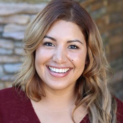 Portrait of a woman smiling at home