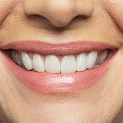 Closeup of healthy teeth and gums