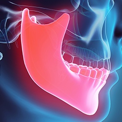 Animation of jaw and skull connection