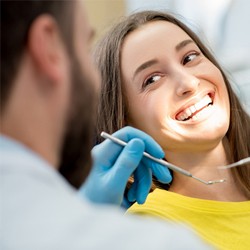 woman smiling dentist