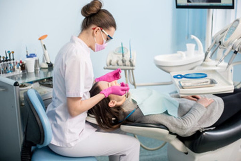 dentist treating patient